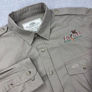 BOYT Harness Shooting Shirt Mens 2XL Tan Safari Hunting Elk Creek Hunt Club